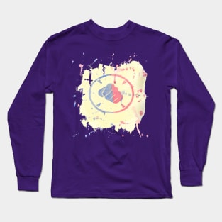 Watercolor Heavy logo Long Sleeve T-Shirt